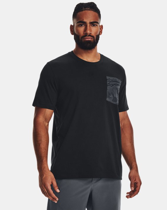 Men's UA Outdoor Pocket T-Shirt in Black image number 0